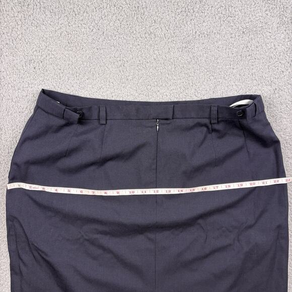 VTG Lufthansa X Strenesse Flight Attendant Uniform pencil Skirt Womens 12 Black - Picture 10 of 13